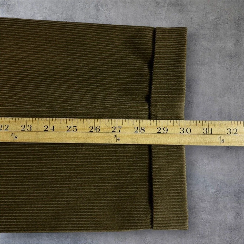 RALPH LAUREN Vintage Corduroy Pant Men 38X30 Pleated and Cuffed Chino Brown